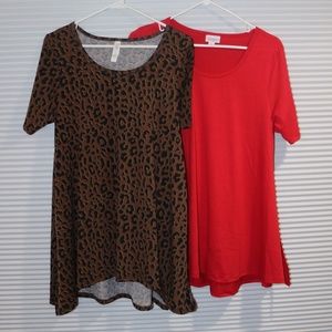 (2) LuLaRoe tunics Small